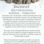 Bronziet edelsteen kaartje - Crystal Cave