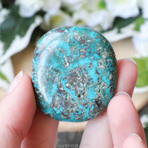 Chrysocolla cabochon - Crystal Cave