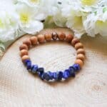 Lapis lazuli houten armband - Crystal Cave