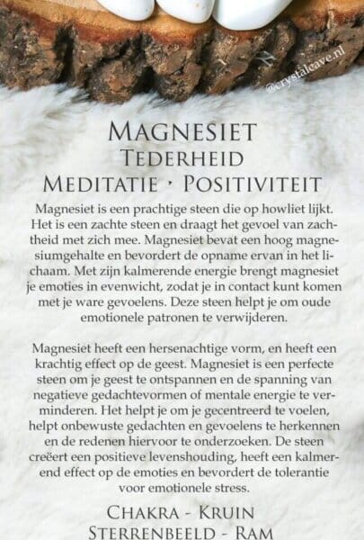 Magnesiet werking - Crystal Cave