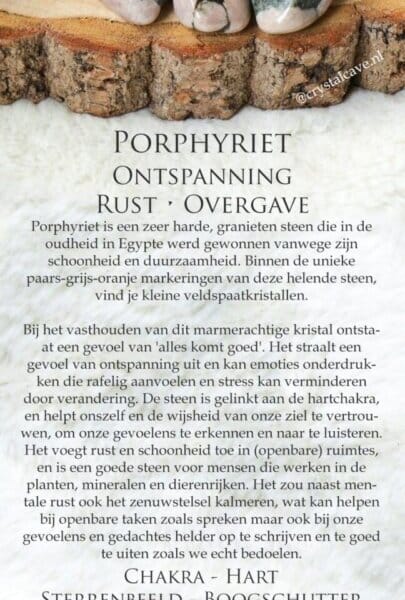 Porphyriet werking - Crystal Cave