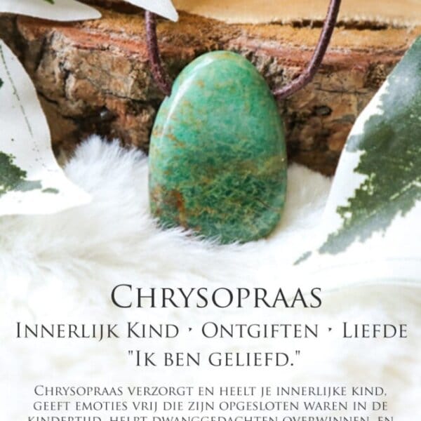 Chrysopraas betekenis - Crystal Cave