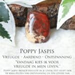 Poppy jaspis betekenis - Crystal Cave