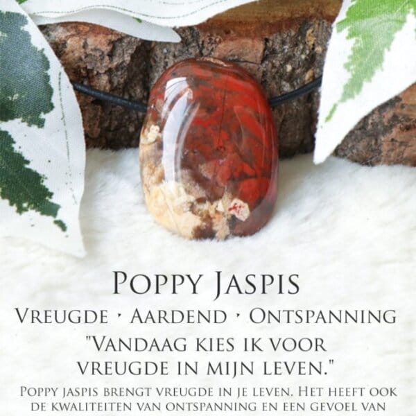 Poppy jaspis betekenis - Crystal Cave