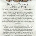 Blauwe topaas edelsteen kaartje - Crystal Cave