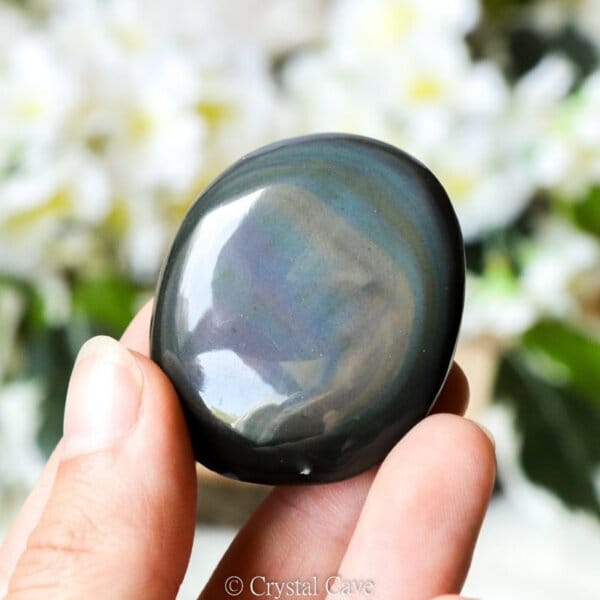 Regenboog obsidiaan cabochon - Crystal Cave