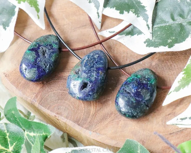 Azurite Malachite Barite Pendant hotsell