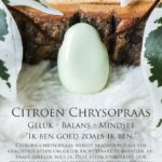 Citroen chrysopraas betekenis - Crystal Cave