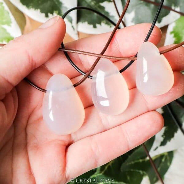 Roze chalcedoon ketting - Crystal Cave