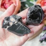 Zwarte obsidiaan ruw - Crystal Cave