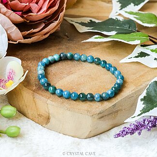 Blauwe apatiet armband - Crystal Cave