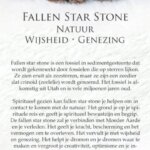 Fallen star stone betekenis - Crystal Cave