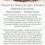 Hematiet breccie met kwarts betekenis - Crystal Cave