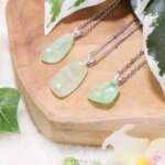 Groene calciet ketting zilver - Crystal Cave