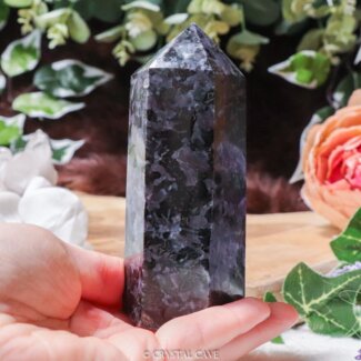 Indigo gabbro obelisk - Crystal Cave