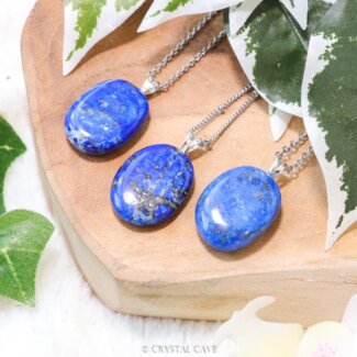 Lapis lazuli ketting zilver - Crystal Cave