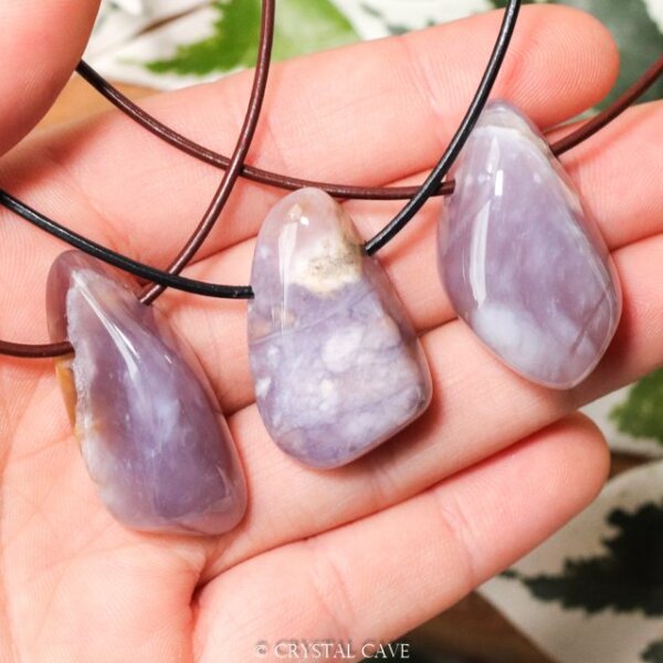 Lavendel chalcedoon ketting - Crystal Cave