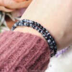 Sneeuwvlok obsidiaan 4mm armband - Crystal Cave