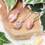 Laguna lace agaat ketting zilver - Crystal Cave