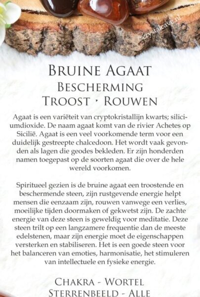 Bruine agaat betekenis - Crystal Cave