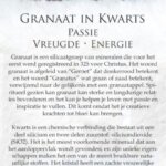 Granaat in kwarts betekenis - Crystal Cave