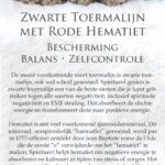 Zwarte toermalijn met rode hematiet betekenis - Crystal Cave