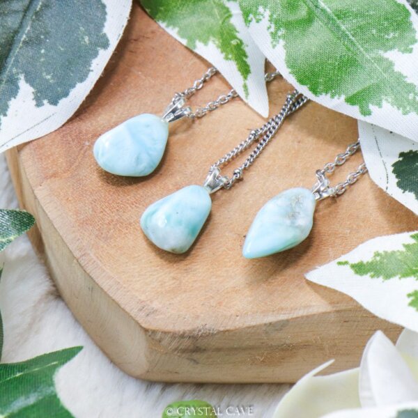 Larimar ketting zilver - Crystal Cave