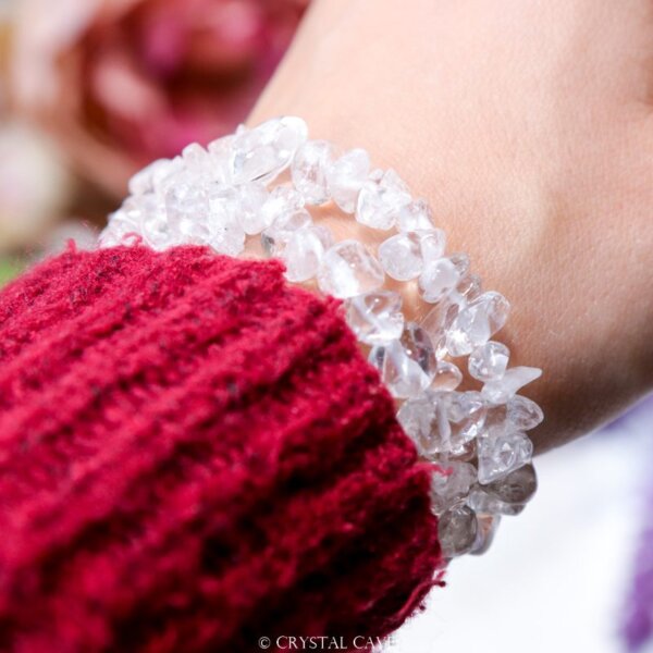 Bergkristal splitstenen armband - Crystal Cave