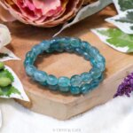 Blauwe fluoriet knuffelsteen armband - Crystal Cave