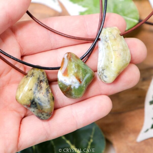 Groene opaal ketting - Crystal Cave