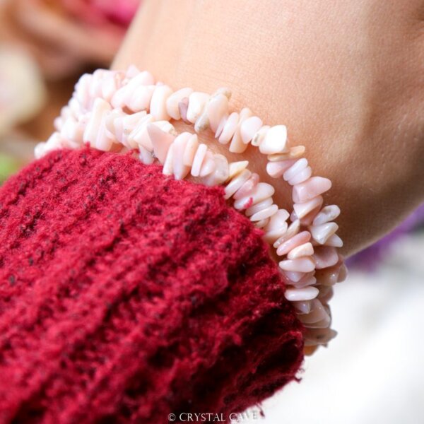 Roze opaal splitstenen armband - Crystal Cave