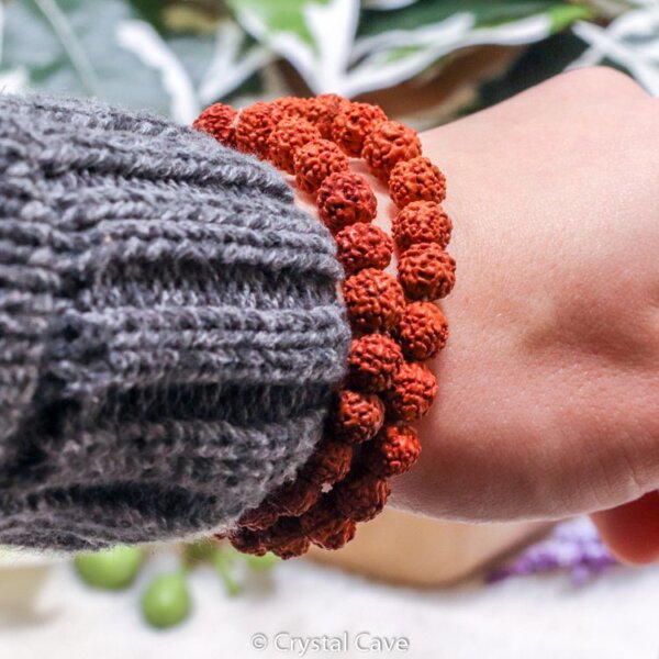 Rudraksha 8mm armband - Crystal Cave