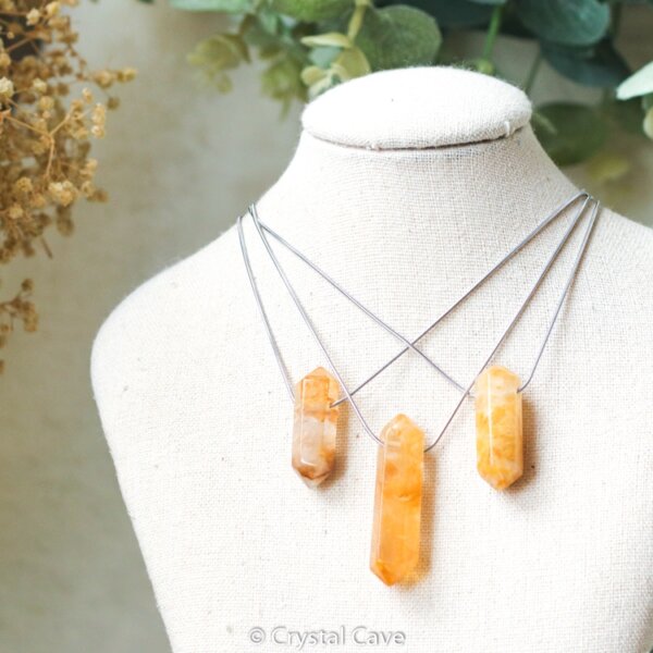 Golden healer dubbeleinder ketting - Crystal Cave