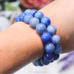 Blauwe aventurijn 12mm armband - Crystal Cave