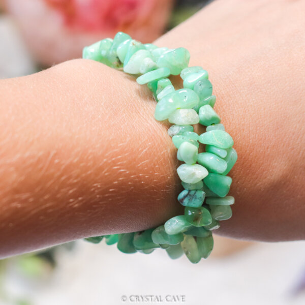 Chrysopraas splitstenen armband - Crystal Cave