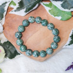 Gevlekte jade edelstenen armband - Crystal Cave