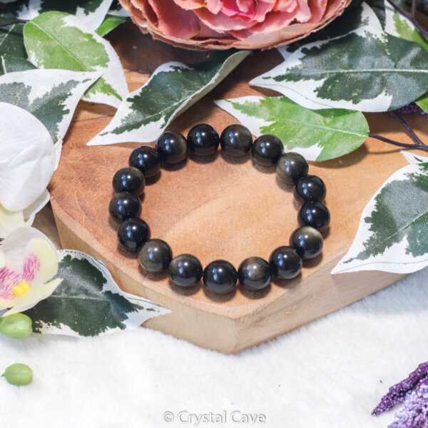 Goud obsidiaan armband - Crystal Cave