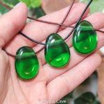 Groene andara obsidiaan ketting - Crystal Cave