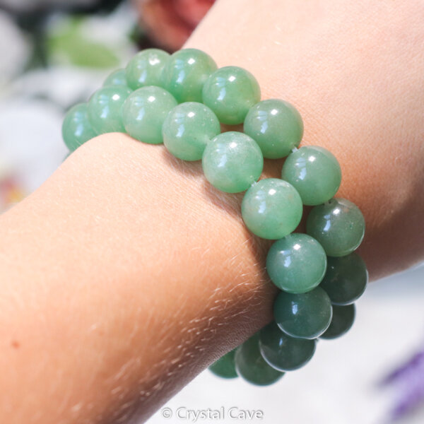 Groene aventurijn 12mm armband - Crystal Cave