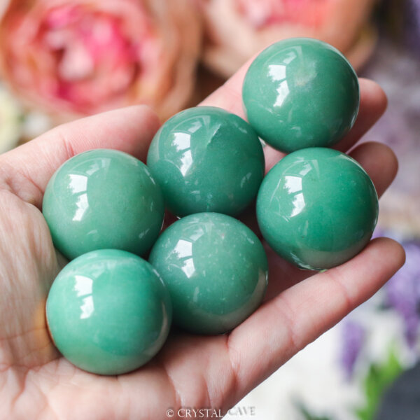 Groene aventurijn bollen - Crystal Cave