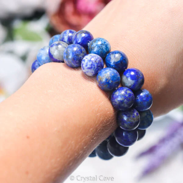 Lapis lazuli 12mm armband - Crystal Cave