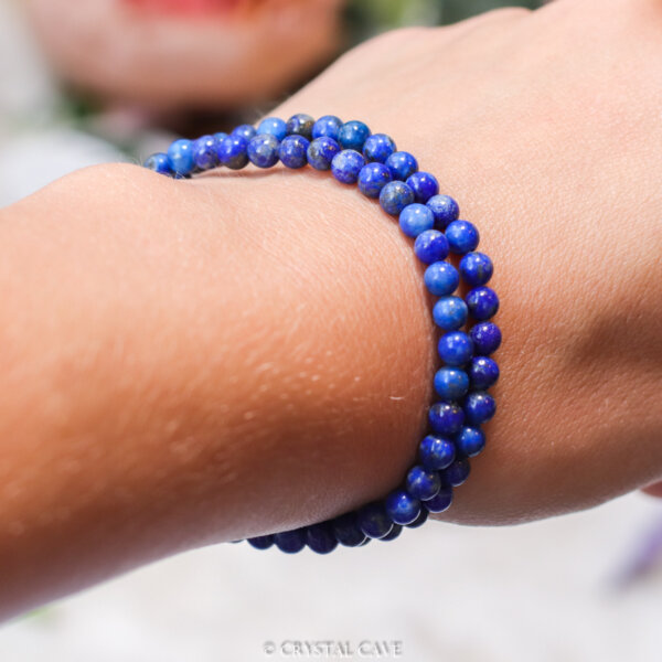 Lapis lazuli 4mm armband - Crystal Cave