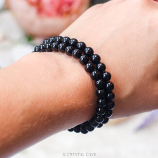 Onyx 6mm armband - Crystal Cave