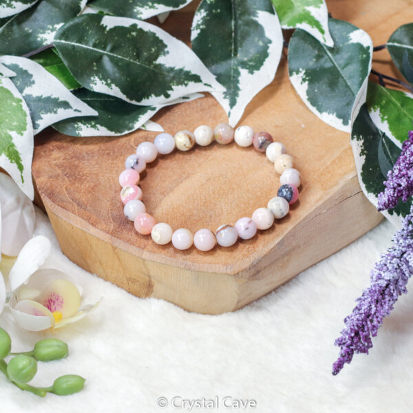 Roze opaal armbandje - Crystal Cave