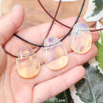 Yellow smelt quartz ketting - Crystal Cave