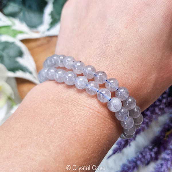 Blue tara 8mm armband- Crystal Cave