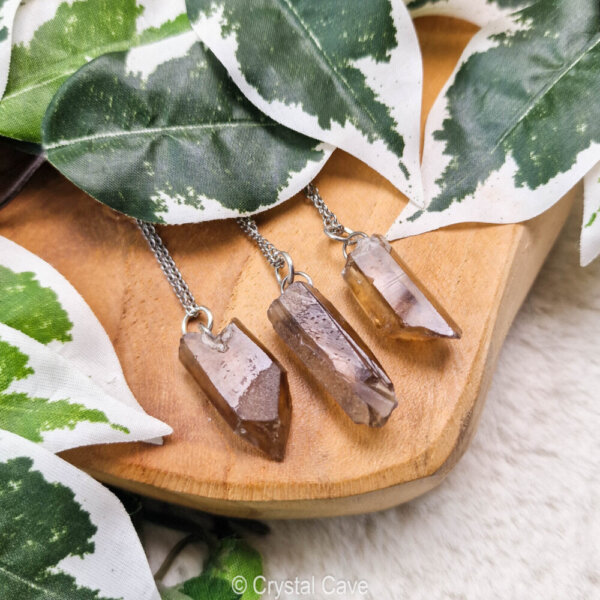 Citrien lemurian ketting - Crystal Cave