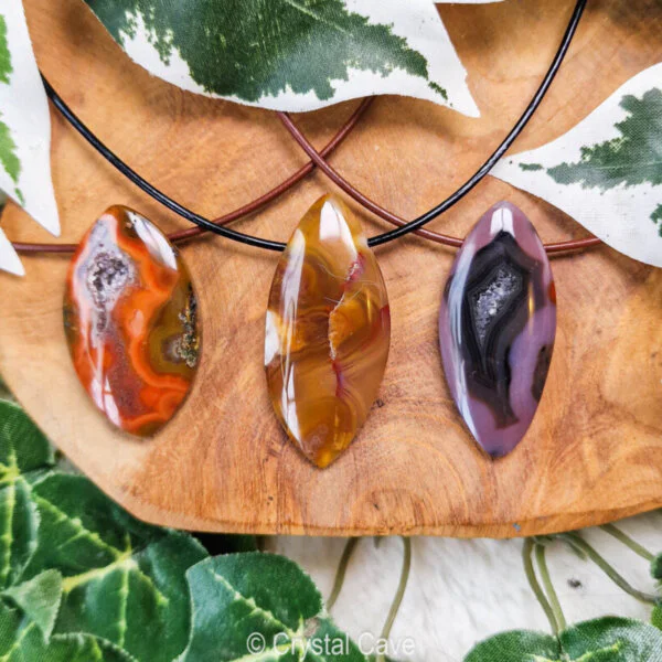 Third eye cheapest agate, carnelian, hessonite, and rhyolite necklace with copper