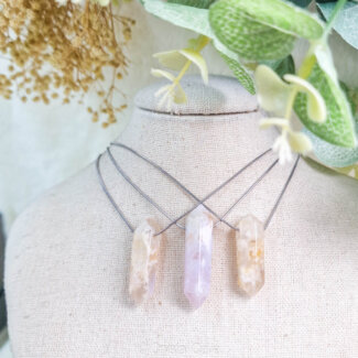 Flower agaat dubbeleinder ketting - Crystal Cave