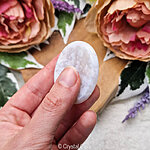 flower agaat worry stone